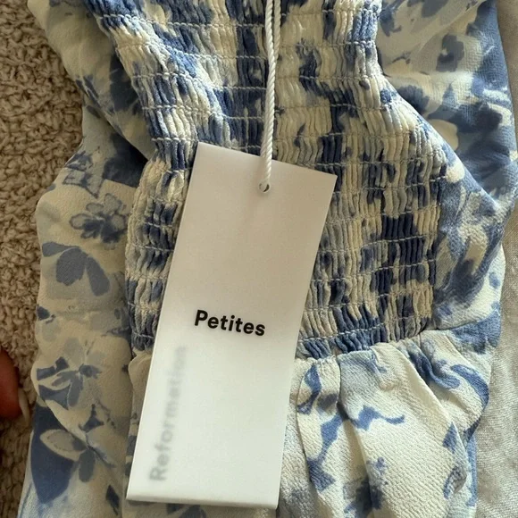 Reformation Blue Floral Midi Dress - Picture 5 of 6